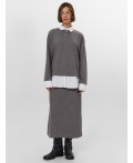 Джемпер серый меланж Gulle 4654-D