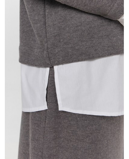 Джемпер серый меланж Gulle 4654-D