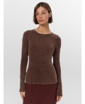 Джемпер ACID WASH коричневый