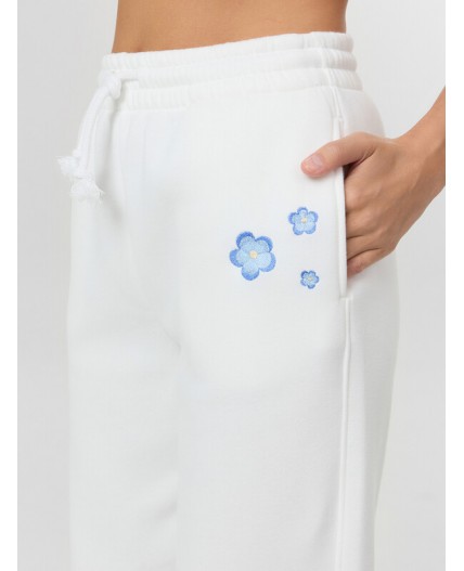 Брюки белый +печать