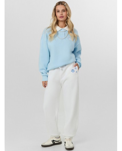 Брюки белый +печать