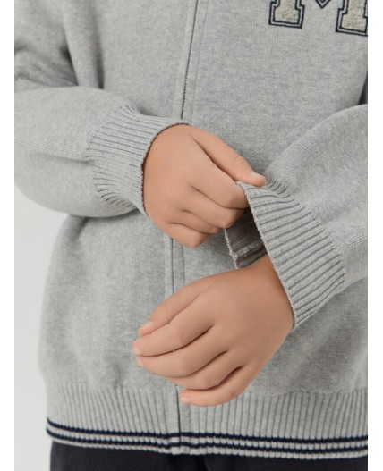 Жакет св.серый меланж