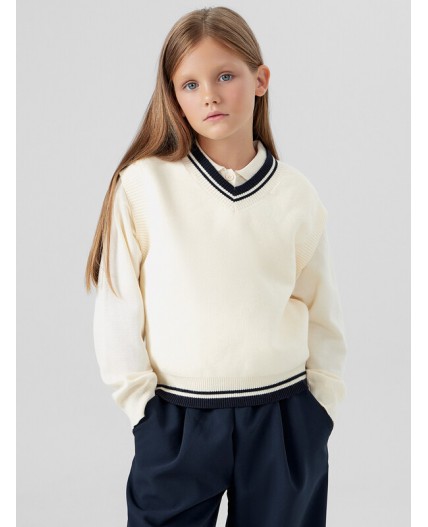 Жилет молочный