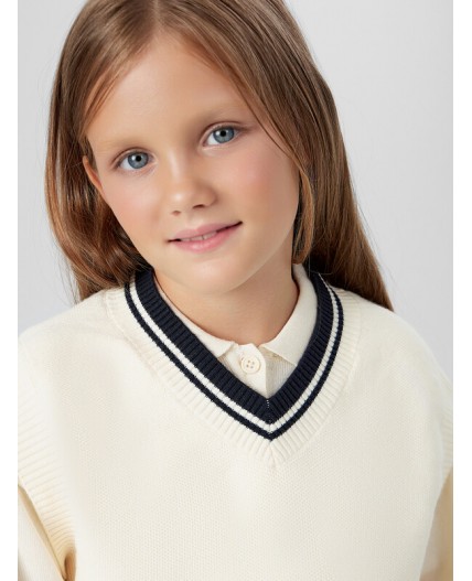 Жилет молочный