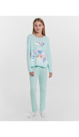 Комплект иней +белые снежинки