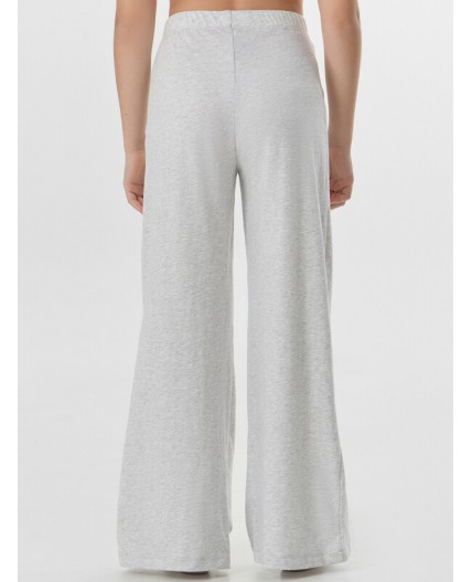 Комплект мишки с цветами на молоке +серый меланж 4306-А