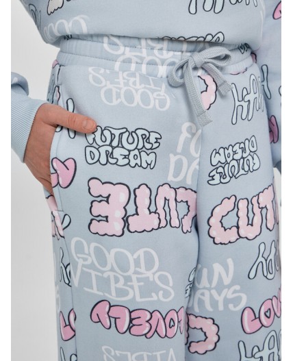 Комплект надписи на нежно -голубом