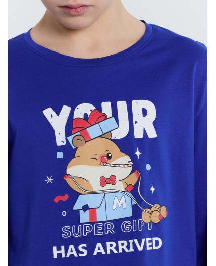 Комплект я.синий +хомяки на синем