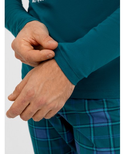 Комплект темно -зеленый +зеленая клетка