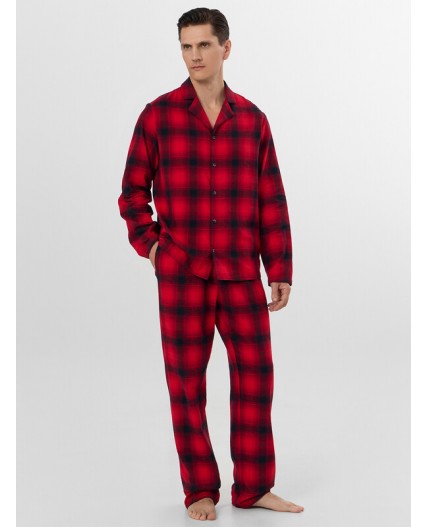 Комплект красная клетка на черном