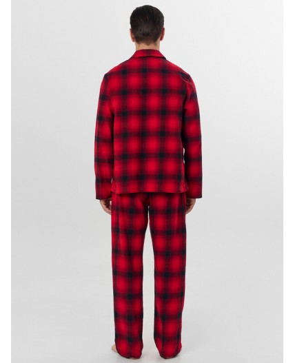 Комплект красная клетка на черном
