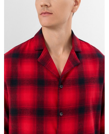 Комплект красная клетка на черном