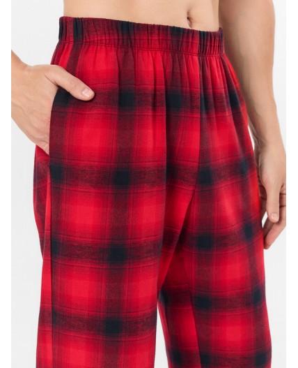 Комплект красная клетка на черном