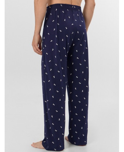 Комплект т.синий +белые лошади на т.синем