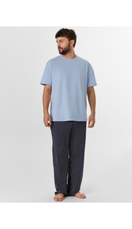 Комплект св.голубой +св.голубая полоска на т.синем