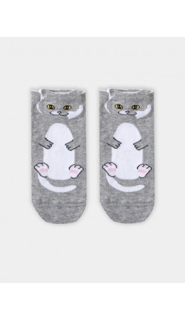 Носки серый меланж
