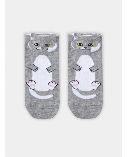 Носки серый меланж