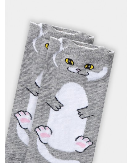 Носки серый меланж