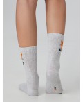 Носки св.серый меланж