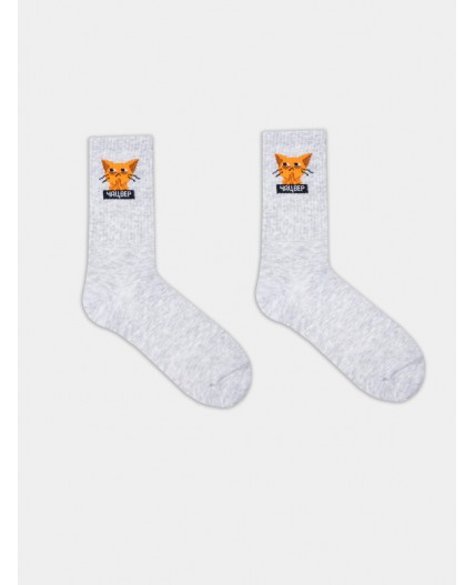Носки св.серый меланж
