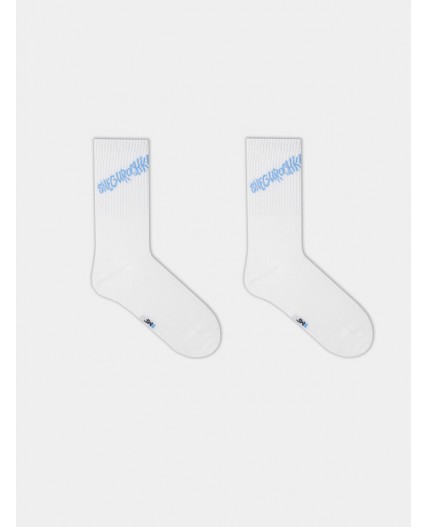 Носки молочный /серебр.люрекс