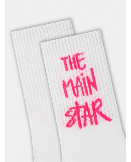 Носки молочный /серебр.люрекс