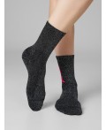 Носки черный /серебряный люрекс