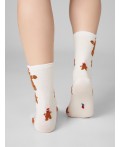 Носки молочный