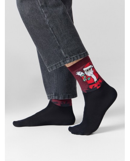 Носки бордовый