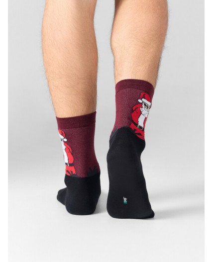 Носки бордовый
