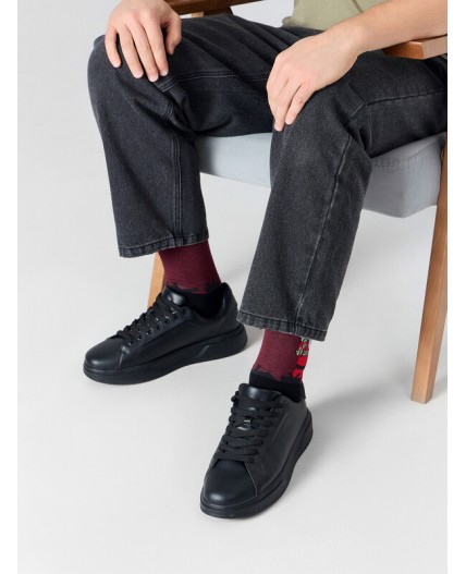 Носки бордовый