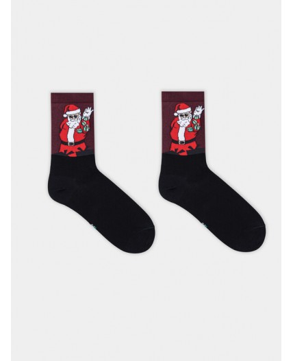 Носки бордовый