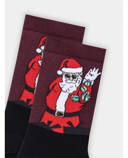 Носки бордовый