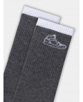 Носки т.серый меланж