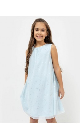 Платье звезды на нежно -голубом