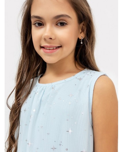 Платье звезды на нежно -голубом