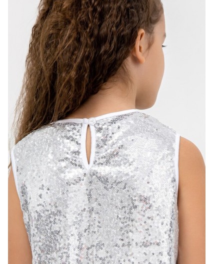 Платье белые пайетки