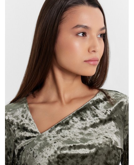 Платье глубокий зеленый