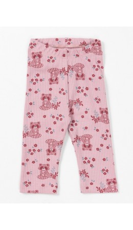 Ползунки цветочные еноты на п.розовом