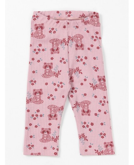 Ползунки цветочные еноты на п.розовом
