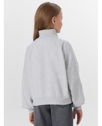Свитшот серый меланж 4306-А