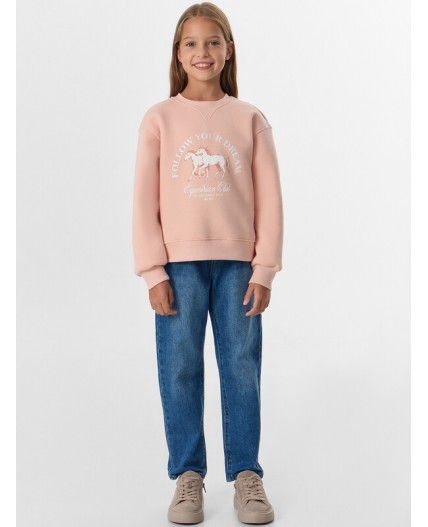 Свитшот розовый +печать2