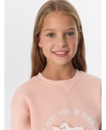 Свитшот розовый +печать2