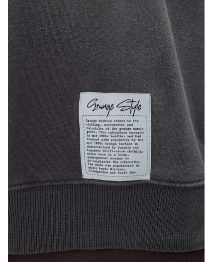 Свитшот вытравка на графите