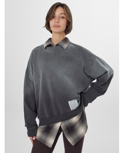 Свитшот вытравка на графите