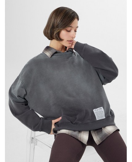 Свитшот вытравка на графите