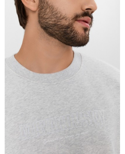 Свитшот св.серый меланж 4306-А