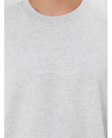 Свитшот св.серый меланж 4306-А