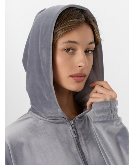 Толстовка серебристо -серый