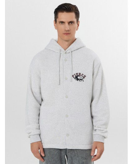 Толстовка серый меланж 4306-А +печать1